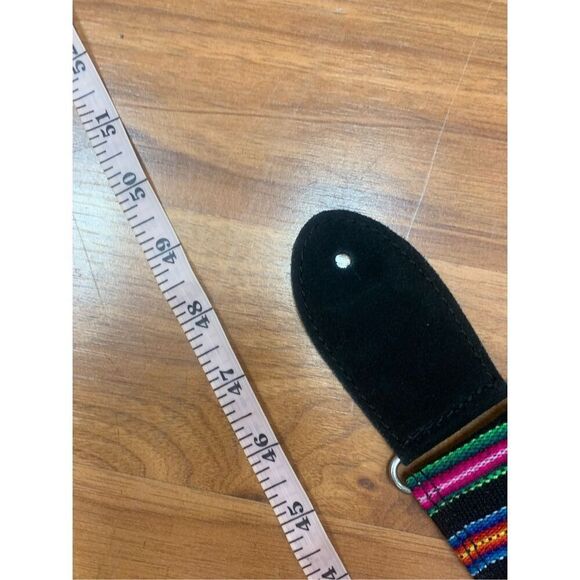 Henry Heller Multicolor Stripes Guitar Strap 48-in - Picture 7 of 13